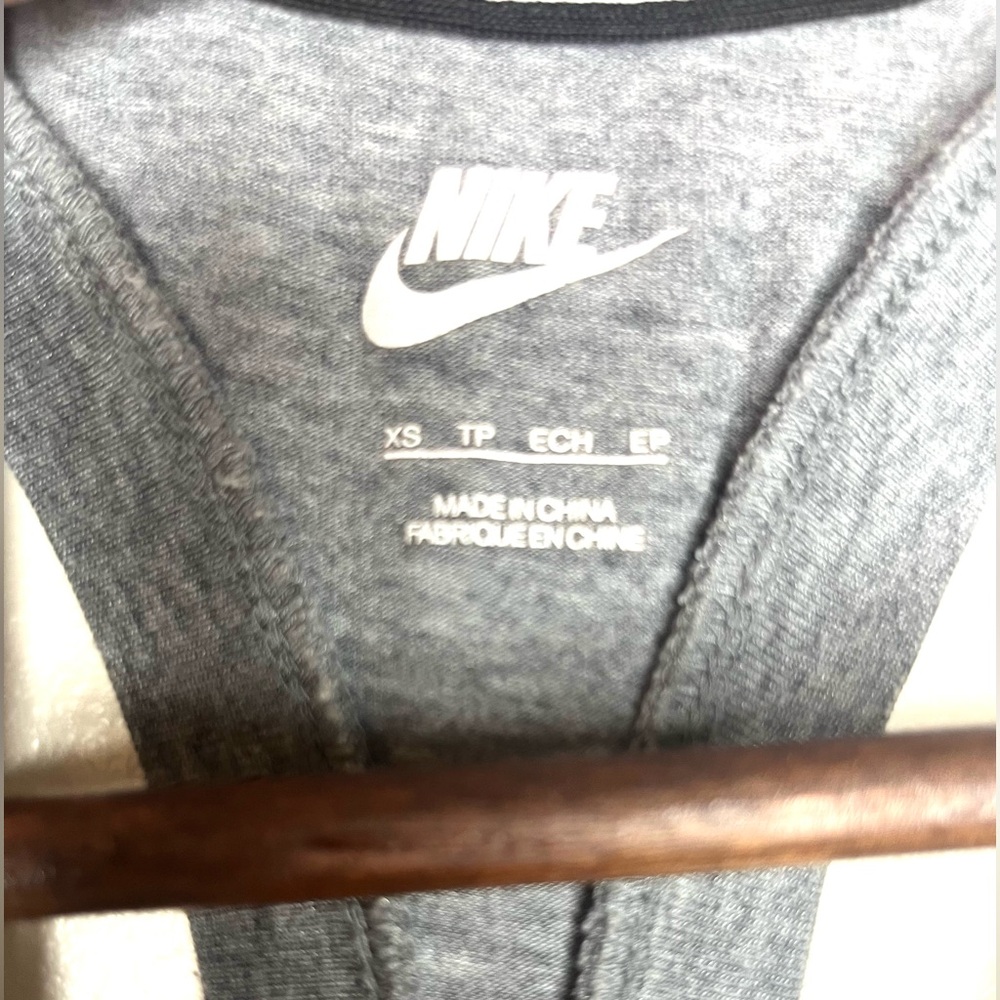 NIKE Racerback Logo Running Tank Top Mini Front Pocket | XS - Picture 4 of 7